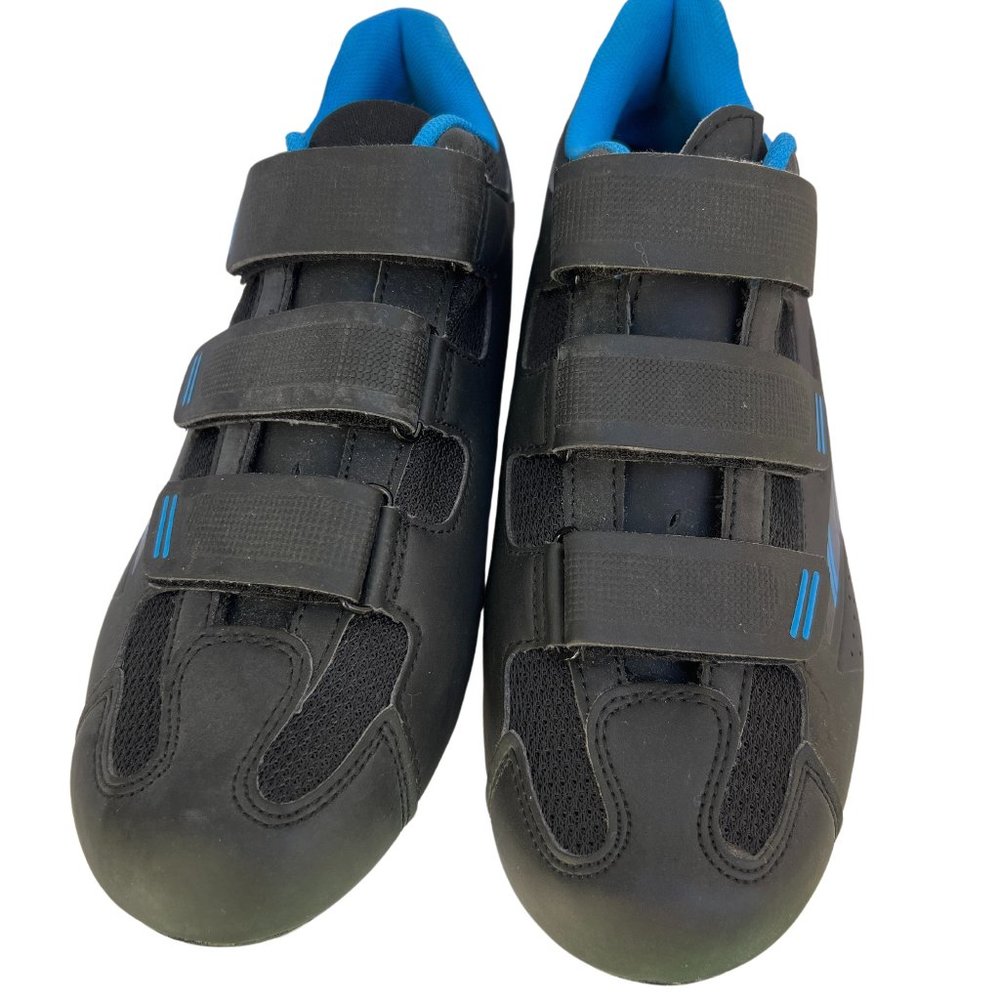 Tommaso Pista Spin Class & Cycling Road Bike Sneaker  Shoes Black & Blue Size 41